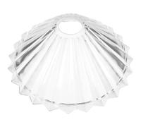 Glass Pendant Light Shade E27 for Ceiling Fans, Living Room | Marble Glass, Classic Beveled Stripe Pattern, Light Diffusion, Easy to Install, Bathroom Use