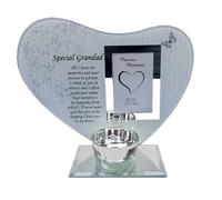 Glass Photo Frame Special Grandad Memorial Candle Holder Family Decoration