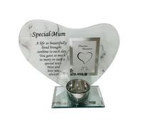 Glass Photo Frame Special Mum Memorial Candle Holder Family Decoration