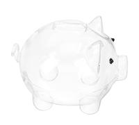 Glass Piggy Bank Large Capacity Pig Shape Coin Bank