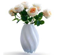 Glass Pink Vases for Flowers Bouquet Centerpieces Unique Modern Cute Large Boho Flower Vase Home Office Bedroom Table Living Room Decor Big Rose Tulip Floral Vase Study Room Desktop Decoration(
