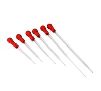 Glass Pipette Dropper, 5pcs 9/10/12/15/20cm Glass Transfer Pipette Dropper With Rubber Bulb Cap for Lab(10cm)