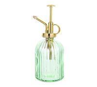 Glass Plant Mister Spray Bottle,7.5inch Tall Vintage Plant Spritzer Watering Can, Succulent Watering Bottle with Top Pump, Plant Sprayer Mister for Indoor Outdoor House Plant (Green)
