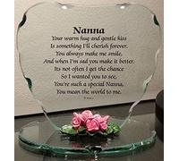 Glass Plaque Gift for Nanna Beautiful Poem a Lovely Plaque, Which Makes a Really Thoughtful Gift for any occasion, Birthday, Mothers day, Wedding, Christmas etc,