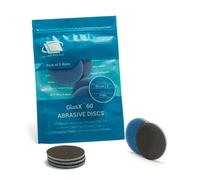 Glass Polish 2 Inch 50mm 500 Grit Pack Of 5 Sanding Discs For Rotary Polisher - Foam Backed Silicon Carbide Abrasive P500 Gp14202