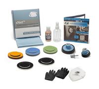 GLASS POLISH DIY Glass Scratch Removal Deluxe Kit 75mm & 50mm - Effective Glass Polishing with Drill or Polisher, Repairs Deep Scratches, Removes Surface Damage and Restores Original Clarity & Shine