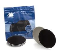 GLASS POLISH PRO 5 Felt Polishing Pads 150mm (6”) for Cerium Oxide Glass Polishing, Scratch Removal and High Gloss Finish on Glass, Plastic, Metal, and Marble