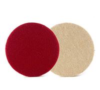 GLASS POLISH PRO Dense Felt Polishing Pad 125mm (5") for Low and High Speed Dual Action and Rotary Polishers, Hook and Loop Backing, for Glass, Metal, Ceramic, Stone and Marble - GP11033