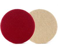 GLASS POLISH PRO Dense Felt Polishing Pad 150mm (6") for Low and High Speed Dual Action and Rotary Polishers, Hook and Loop Backing, for Glass, Metal, Ceramic, Stone and Marble