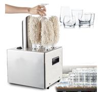 Glass Polisher Machine - Automatic Cleaning Tool with 5 Heads, 330 Cups Per Hour for Kitchens, Bars, Hotels, and Caterers