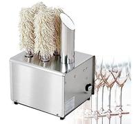 Glass Polisher Machine - High Powered Heater & Microfiber Brushes for Easy Operation, Ideal for Restaurants, Hotels, Bars