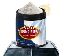 Glass Polishing - 80g Repair Window Cleaning Powder, Car Window Scratch Remover, Cerium Oxide Abrasive Compound, High Clarity Restoration Formula, Maintenance Solution for Lens Mirror Watch Eyeglass