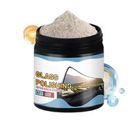 Glass Polishing Kit, 80g Buffing Compound With Sponge Applicator for Scratch Removal, Clarity Restoration With Easy Hand Polishing Function, Automotive Detailing for Headlight, Lenses Eyewear, Jewelry