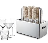 Glass Polishing Machine - Stainless Steel Automatic Electric Tool for Commercial Wine Glass Cleaning - 8 Heads for Bars