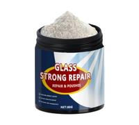 Glass Polishing, Repair Window Cleaning Powder, 80g Scratch Remover Secure Frame Tool, Home Accessories Lens Mirror Gear, Reliable Prop Accessory for Watch Eyeglass Headlight Marble and Metal Shower