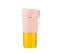 Glass Portable Blender 4 Blade Small Blenders Cup USB Personal Size Blender For Kitchen Office Travel Gym 300ml/10.5oz(Pale Red)