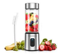 Glass Portable Blender for Smoothies: Personal Blender for Shakes and Smoothies USB Rechargeable, for Baby Food Travel Beach Office Sports Use