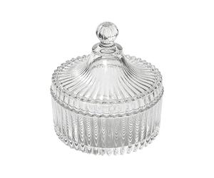 Glass Powder Container - Functional and Stylish Construction, Tidy and Accessible Storage, Protective Shipping Box, Practical Decor Addition | Bath Shower Zone i