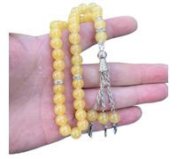 Glass Prayer Beads Tassels Hand 33 Beads Rosary Religious Jewelry Men Women Prayer Rosary Decorative Tassels