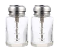 Glass Pressing Type Dispensing Bottles 2pcs 100ml