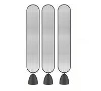Glass Privacy Screen Partition, Freestanding Wall Divider with Rounded Base, Versatile Metal Frame Decor for Living Room and Hall, 1 Piece