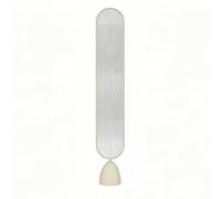 Glass Privacy Screen Partition, Freestanding Wall Divider with Rounded Base, Versatile Metal Frame Decor for Living Room and Hall, 1 Piece