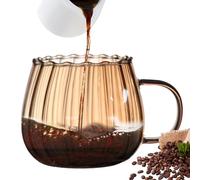Glass Pumpkin, Clear Mug, Pumpkin Coffee Mug, 400ml, Coffee Mugs with Handle Glass Mugs Tea Cups PUM-pkin Mu-gs for Milk, Latte, Cappuccino, Hot Beverage