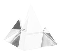 Glass Pyramid Prism for Optics Teaching Aid and Desktop Display | Optical Glass Pyramid Shape, Supports Presentations for Students and Science Teachers, Compact Desk Accent