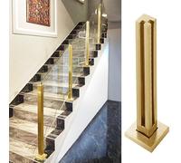 Glass Railing Post Balusters Clip for Wood/Concrete Flat Floor, Square Modern Deck Hardware for Secure Railing Installation