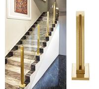 Glass Railing Post Balusters for Wood and Concrete Flat Floors - Modern Square Deck Hardware