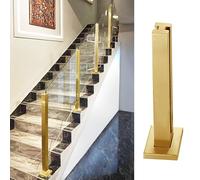 Glass Railing Post Balusters for Wood and Concrete Flat Floors - Modern Square Deck Hardware