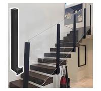 Glass Railing Post Clamp - Side-Mount Indoor/Outdoor Stair Safety Support, Ideal for Platform/Corridor Panels, Durable Glass Guardrail Connector for Modern Spaces