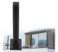 Glass Railing Post Kit for Patio, Balcony, Porch & Pool - Square Clamp Pillar for Indoor Stairs, 85cm Height, Easy Installation