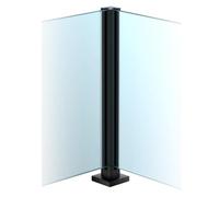 Glass Railing Post, No-Punch Heavy-Duty Glass Railing with Spigot Slots