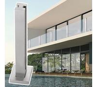 Glass Railing Post, Stainless Steel Safety Glass Guardrail Post for Balcony, Home Garden, Stairs Balustrade, 95cm Height