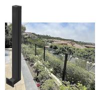 Glass railing posts-Customizable Deck Panel Railing System - Wall-Mounted Balcony Guardrail with Clete Infill Kit for Safety & Style - Choose Your Color & Heigh
