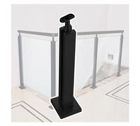 Glass railing posts-Durable Square Glass Railing Post System for Indoor/Outdoor Balustrades - Modern Mid, Corner, End Posts for Decks & Patios - H100cm/39.3in G