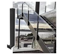 Glass Railing System for Stairs & Balconies Height Options 80105cm Durable Indoor/Outdoor Safety Guardrails for Hallways & Attics Stylish & Secure Design