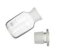 Glass Reagent Bottle with White Finish for Chemistry and Research