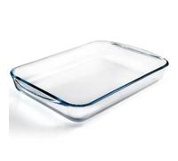 Glass Rectangular Roaster 40x27 cm Oven, Microwave & Freezer Safe Heat Resistant Borosilicate Glass Scratch Resistant Dishwasher Safe Ideal for Lasagna & Roasts