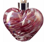 Glass Reed Diffuser Heart in Pink & White