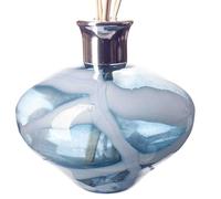 Glass Reed Diffuser Oval Clear Blue (Cerulean Sky)