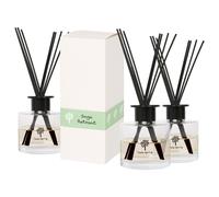 Glass Reed Diffusers - 200ml - Sage Retreat - Pack of 3 Nicola Spring Clear One Size