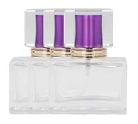 Glass Refillable Perfume Atomizer 30ml Glass 3pcs 30ml Red Green Purple for Traveling Business Trips (Purple)