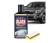 Glass Repair Fluid, Clear Windshield Scratch Remover, 120ml Cleaning Solution with Soft Sponge, Powerful Cleaner, Polishing Compound with Effective Style, Vision Restoration for Vehicle