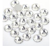 Glass Rhinestones Crystal Glass Non Hotfix Rhinestones SS3 to SS40 Multicolor 1440pcs(Crystal Clear,SS4 1440pcs)