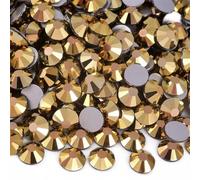 Glass Rhinestones Glass Non Hotfix Flatback Rhinestones Nail Art Decorations Multicolor SS40 SS50 144pcs(Mine Gold,SS50-144pcs)