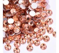 Glass Rhinestones Glass Non Hotfix Flatback Rhinestones Nail Art Decorations Multicolor SS40 SS50 144pcs(Champagne,SS50-144pcs)