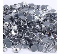Glass Rhinestones Hotfix Rhinestones Crystal Glass Flat Back Round Multicolor Multiple Sizes 1440pcs(Crystal Clear,Ss6 1440pcs)