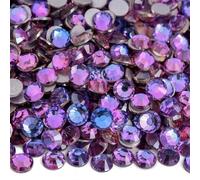 Glass Rhinestones No-Iron Glass Rhinestones, Nail Art Decorations, Various Shades of Purple(Dream Lavender,SS16-1440)